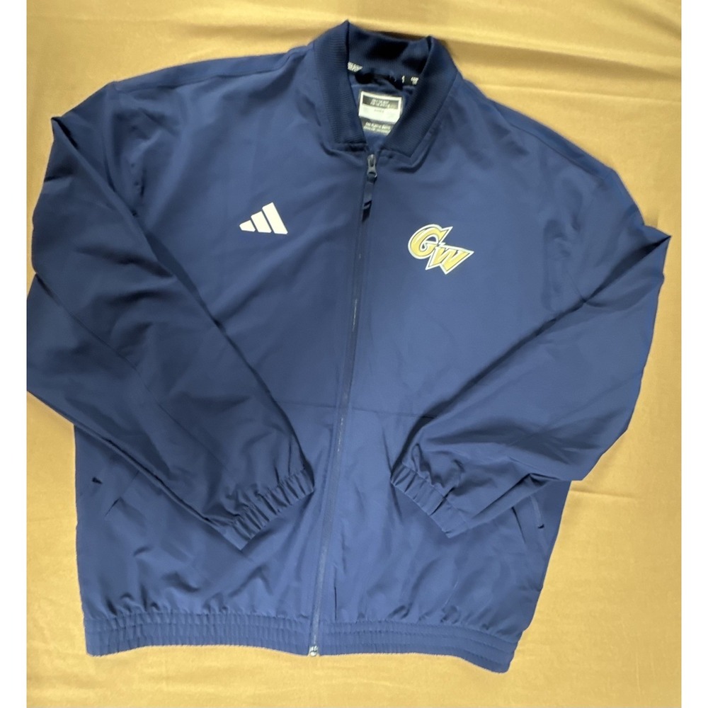 Adidas Team Issue Travel Woven Jacket Women's Large Navy GWU